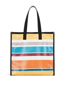 Etro Nylon Striped Tote Bag