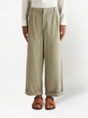 Etro Wide Leg Cotton Trouser