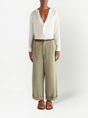 Etro Wide Leg Cotton Trouser