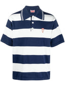 Kenzo Striped Cotton Polo Shirt