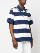 Kenzo Striped Cotton Polo Shirt