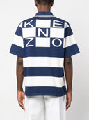 Kenzo Striped Cotton Polo Shirt