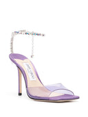 Jimmy Choo Saeda 100 Crystal Chain Embellishment Sandals