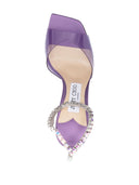 Jimmy Choo Saeda 100 Crystal Chain Embellishment Sandals