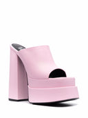 Muli di piattaforma versace in pelle