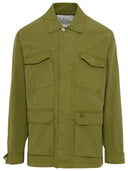 Woolrich John Rich & Bros Green Cotton Crew Jacket