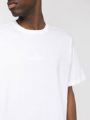 Stone Island Embroidered Logo Cotton T Shirt