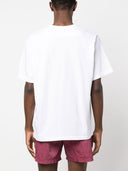 Stone Island Embroidered Logo Cotton T Shirt