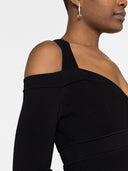 Alexander Mc Queen Off Shoulder Mini Dress