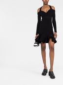 Alexander Mc Queen Off Shoulder Mini Dress