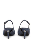 Dolce & Gabbana Denim Patchwork Slingback Pumps