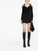 Alexander Mc Queen Long Sleeve Halter Neck Top