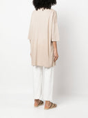 Majestic 3/4 Sleeve Linen Blend Tunic Dress