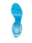 Rene' Caovilla Ellabrita Crystal Embellished Heel Sandals