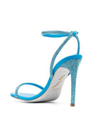 Rene' Caovilla Ellabrita Crystal Embellished Heel Sandals