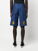Sky High Farm Workwear Embroidered Denim Shorts