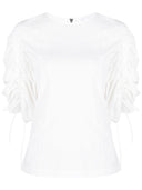 Camicetta di cotone semi -couture Erika Cavallini