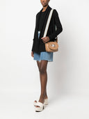 Sacca traversa in pelle di tina zanellato piccola tina