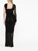 Saint Laurent Long One Shoulder Dress