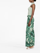 F.R.S . Wide Leg Printed Silk Trousers
