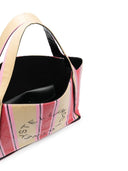 STELLA MC CARTNEY STELLA LOGO RAFIA TOTE BAG