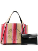 STELLA MC CARTNEY STELLA LOGO RAFIA TOTE BAG