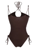 Andrea Adamo schnitt gestrickte Bodysuit aus
