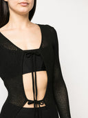 Andrea Adamo Knit Long Cardigan