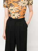 Az Factory With Lutz Huelle Wide Leg Wool Trousers