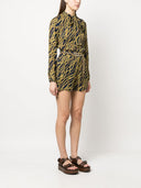 Mmk Viscose Silk Short Dress