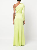 Roland Mouret Asymmetric Silk Crepe Long Dress