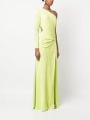 Roland Mouret Asymmetric Silk Crepe Long Dress