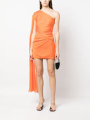 Roland Mouret Asymmetric Silk Crepe Mini Dress
