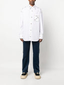 Bluemarble Rhinestone Embellishment Cotton Shirt