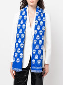 Alexander Mc Queen Skull Double Face Wool Scarf