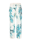 F.R.S . Wide Leg Printed Cotton Trousers
