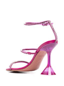 Amina Muaddi Gilda Glass Heel Sandals