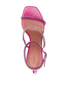Amina Muaddi Gilda Glass Heel Sandals