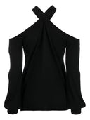 Snobby Sheep Cashmere Blend Crossed Neck Sweater