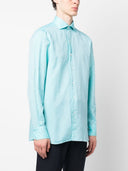 Finamore 1925 Napoli Linen Blend Regular Fit Shirt