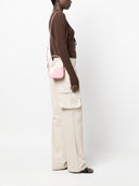 Skórzana torebka z logo Blumarine Logo