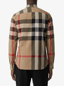 Burberry Check Motif Cotton Shirt