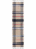 Burberry Check Motif Cashmere Buff