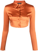 Gcds Long Sleeve Cropped Top