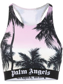 Palm Angels Pink Sunset Logo Sport Top