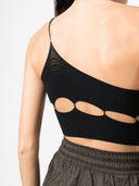Rui Cut Out Detail One Shoulder Cropped Top
