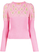 Cormio Embroidered Glitter Cotton T Shirt