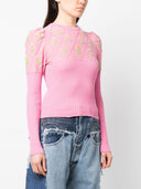 Cormio Embroidered Glitter Cotton T Shirt