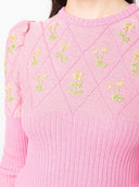 Cormio Embroidered Glitter Cotton T Shirt