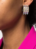 Amina Muaddi Karma Small Hoop Earrings